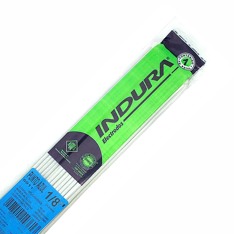 Soldadura E6011 1/8'' Punto Azul 1Kilo Indura